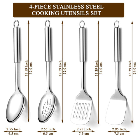 Homquen Solid Spoon close-up highlights sturdy handle and versatile stirring.