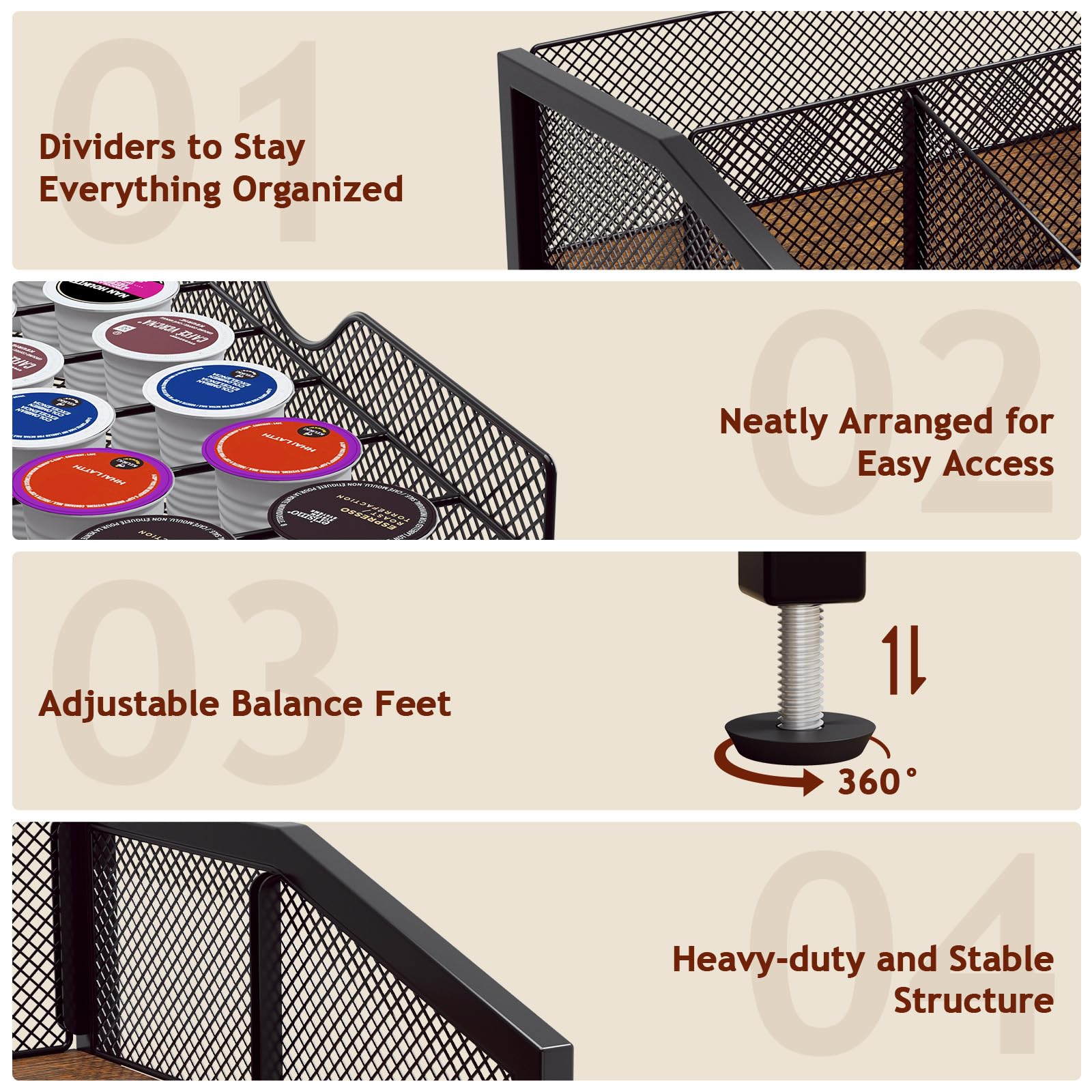 Homsorout waterproof surface helps prevent stains for easy cleanup.