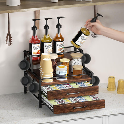 Homsorout removable-baskets help keep small items tidy and accessible.