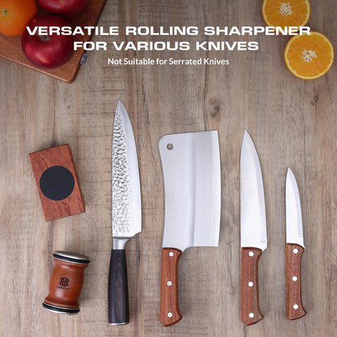 Homultop rolling knife sharpener kit replaceable discs extend sharpening lifespan
