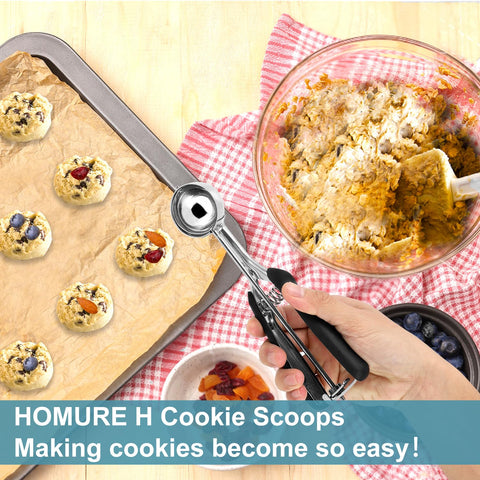 HOMURE H medium 2 Tbsp scoop versatile for cookies and cupcakes