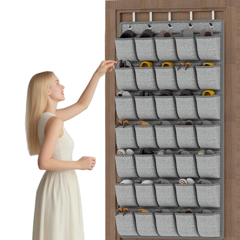 Homyfort 35-pocket over-the-door organizer with roomy pockets for shoes and easy access