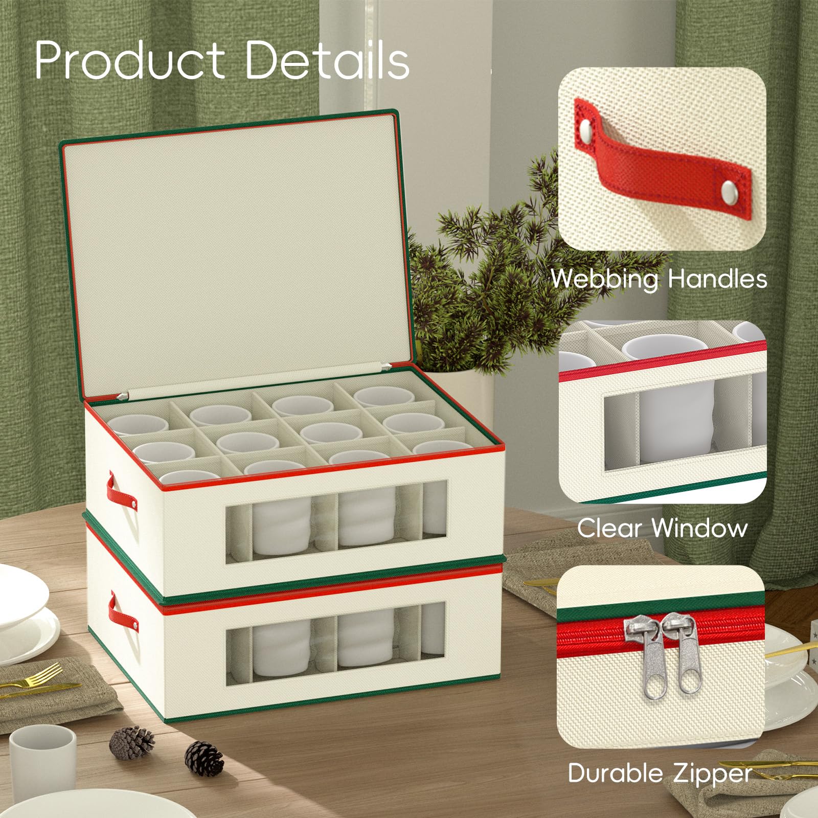 Homyfort collapsible mug organizer showing quick, easy assembly.