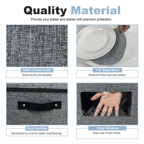Homyfort foldable eco-friendly dinnerware box for easy packing and storage.
