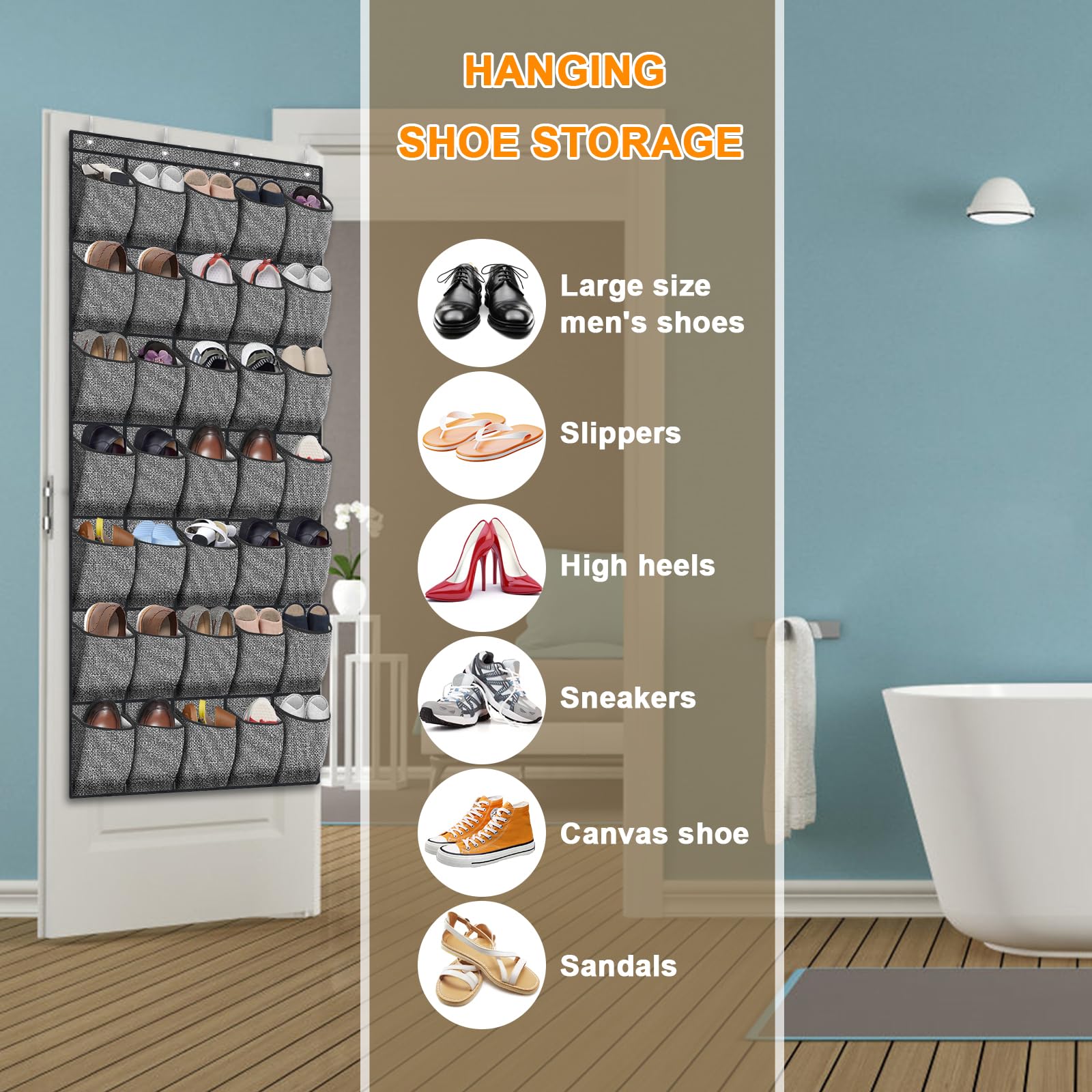 Homyfort versatile storage for bathroom, dorm, or pantry items