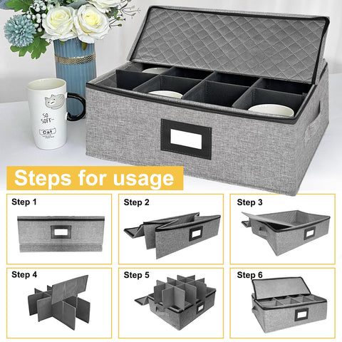 Homyfort stackable design saves cabinet space while keeping mugs organized.