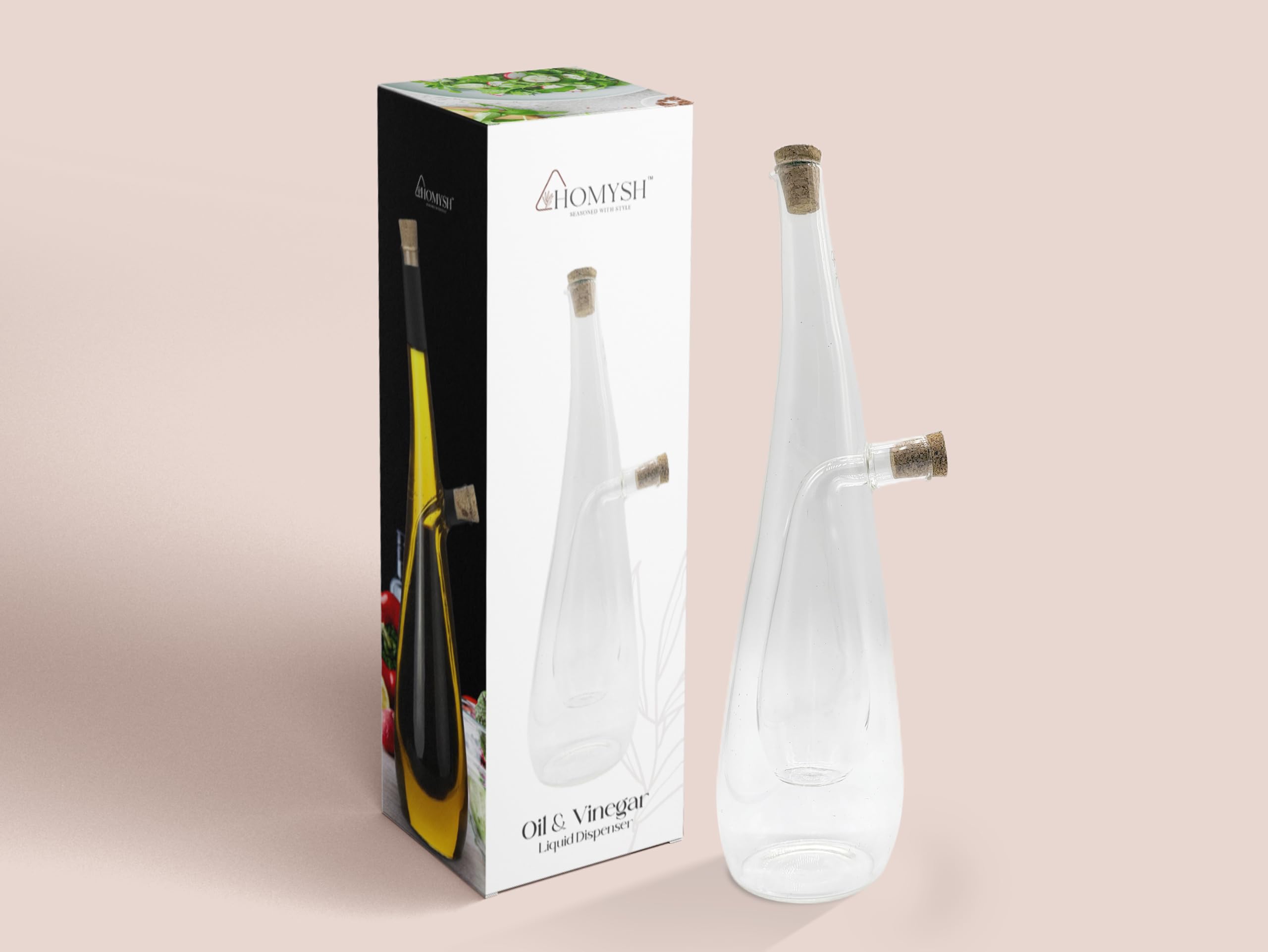 Homysh dishwasher-safe dispenser with included cleaning brush