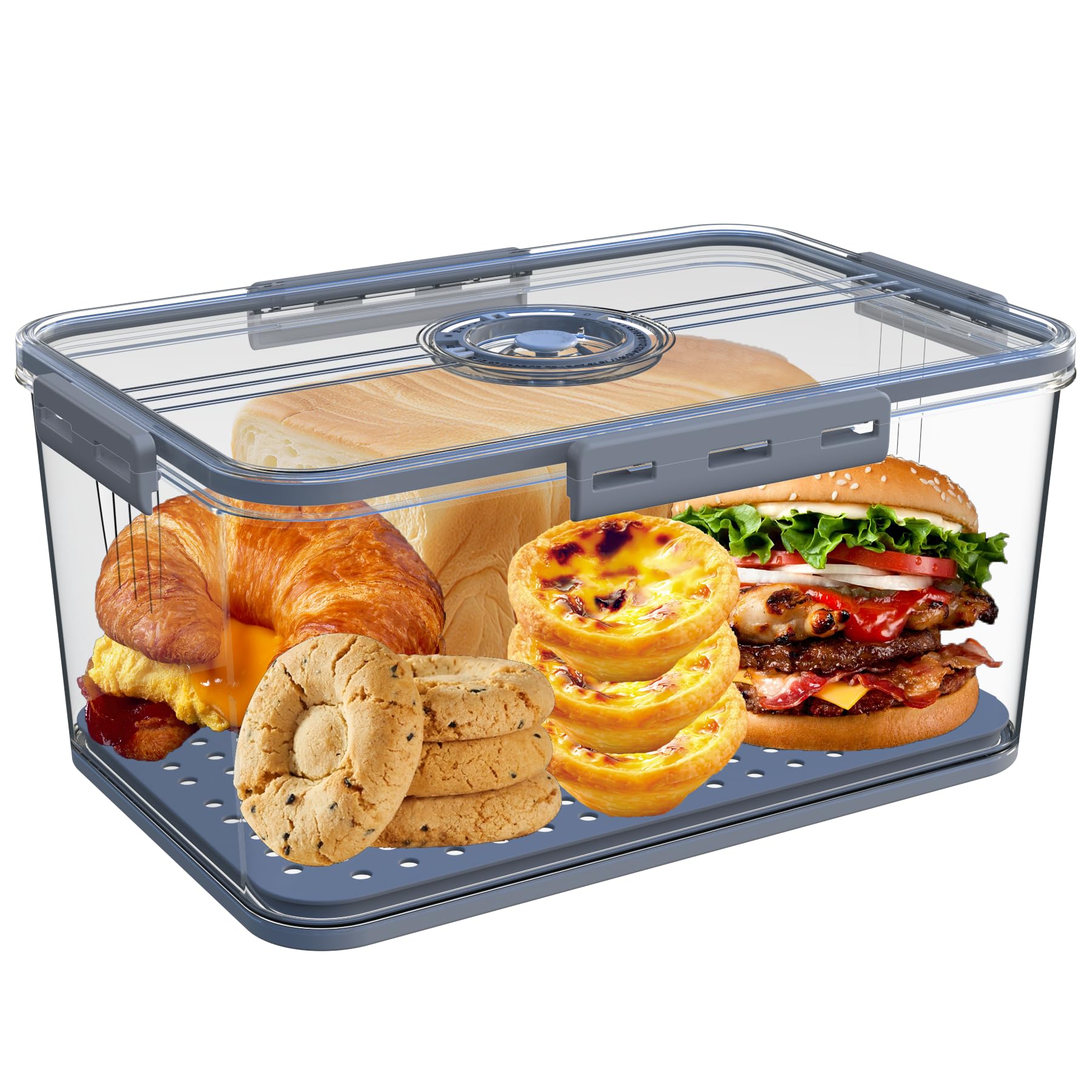 Honbuty Bread Box lid with time-scale helps track freshness at a glance