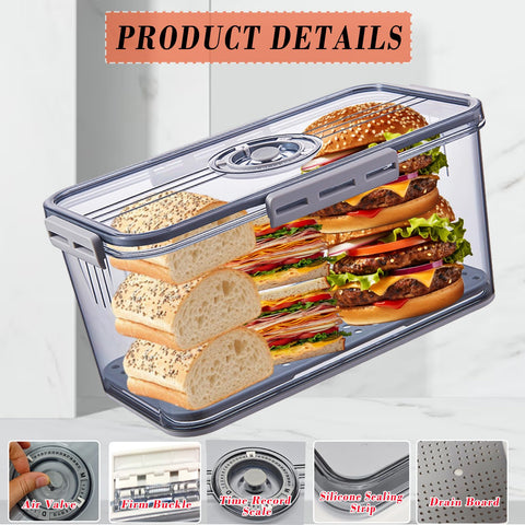 Honbuty bread box multi-use for bread and produce