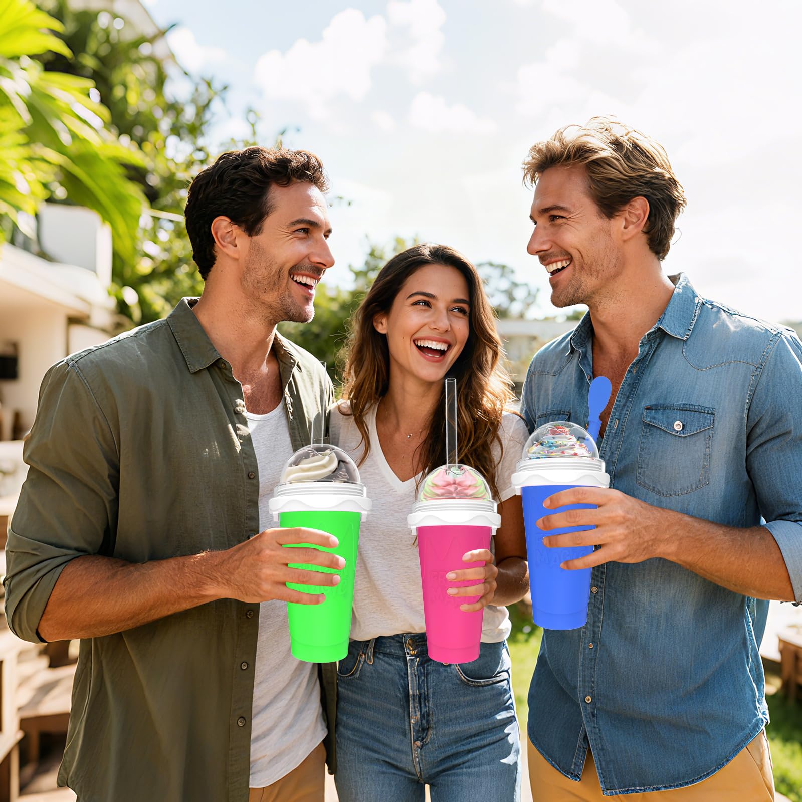 Honbuty Slushie Cup double-layer design fits in compact bags.