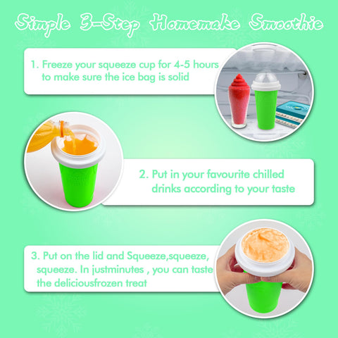 Honbuty Slushie Cup features a fresh-keeping layer for convenient mix prep.