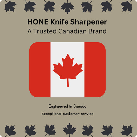 HONE Knife Sharpener dual-angle design; supports 20° and 15° sharpening for different knives