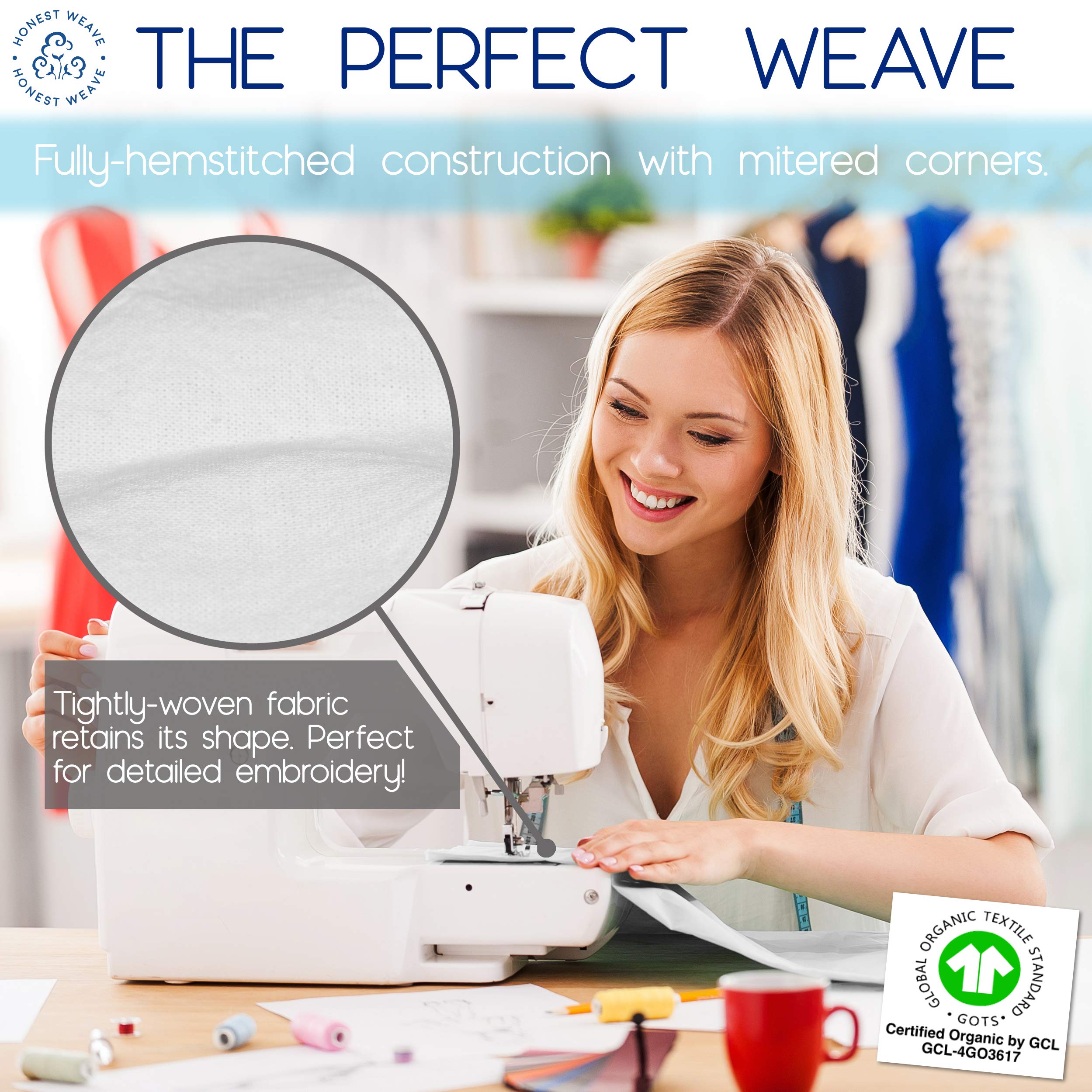 HONEST WEAVE towel used to dry glassware without streaks