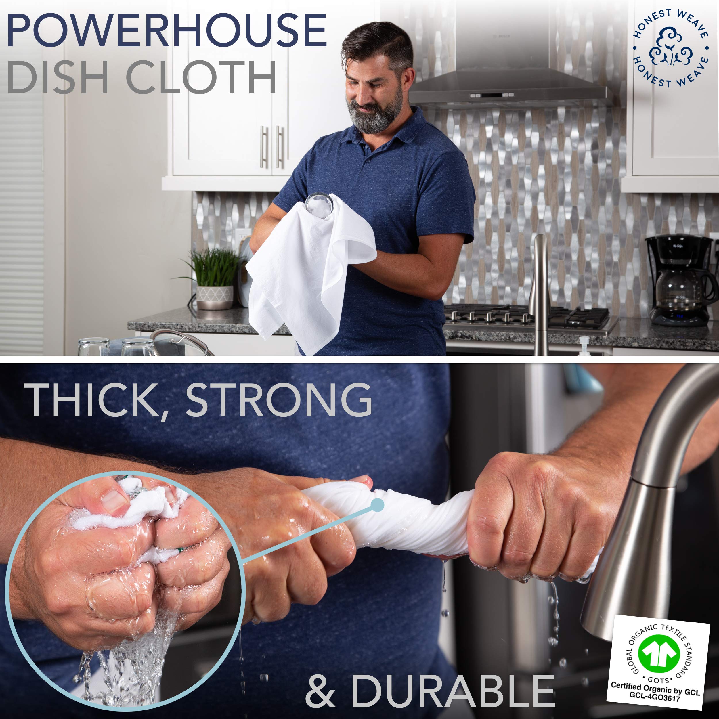HONEST WEAVE flour sack towel ideal for multiuse crafts and kitchen tasks