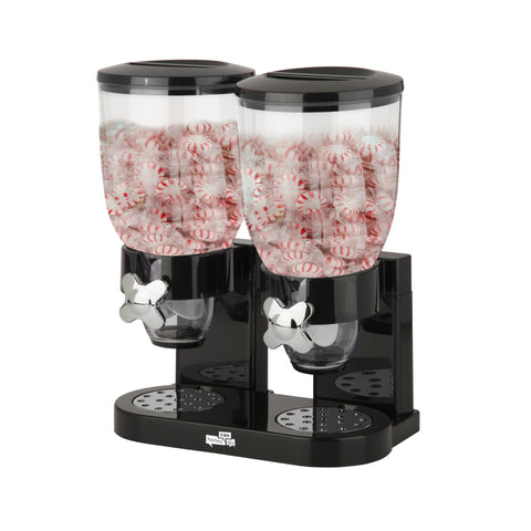 Honey-Can-Do Zevro dual dispenser suitable for dog food or snacks on busy mornings