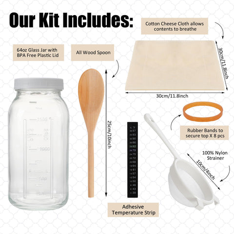 Honeydak wide mouth plastic lid for secure fermentation and storage