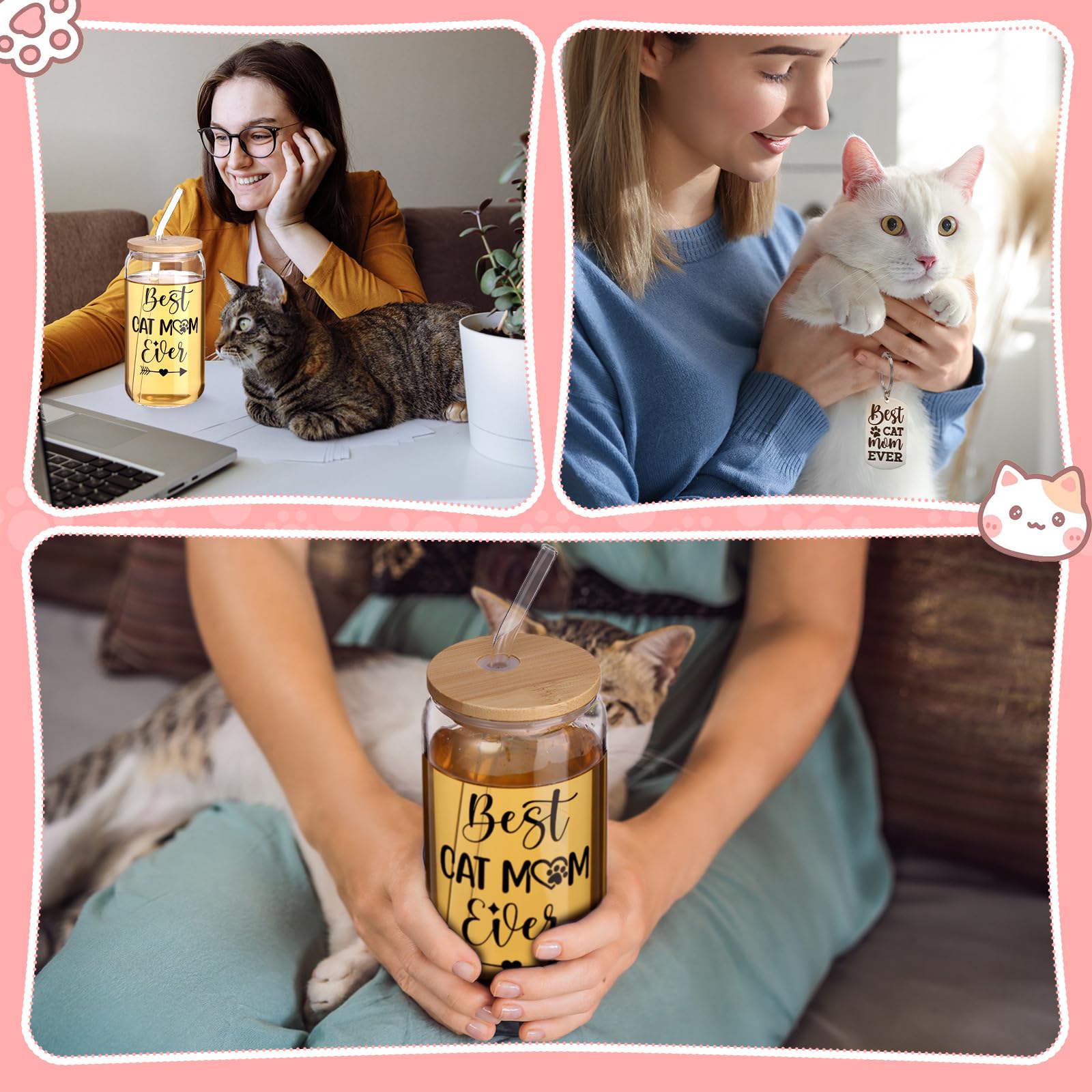 Honeydak cat lover gift set displayed ready for Mother's Day.