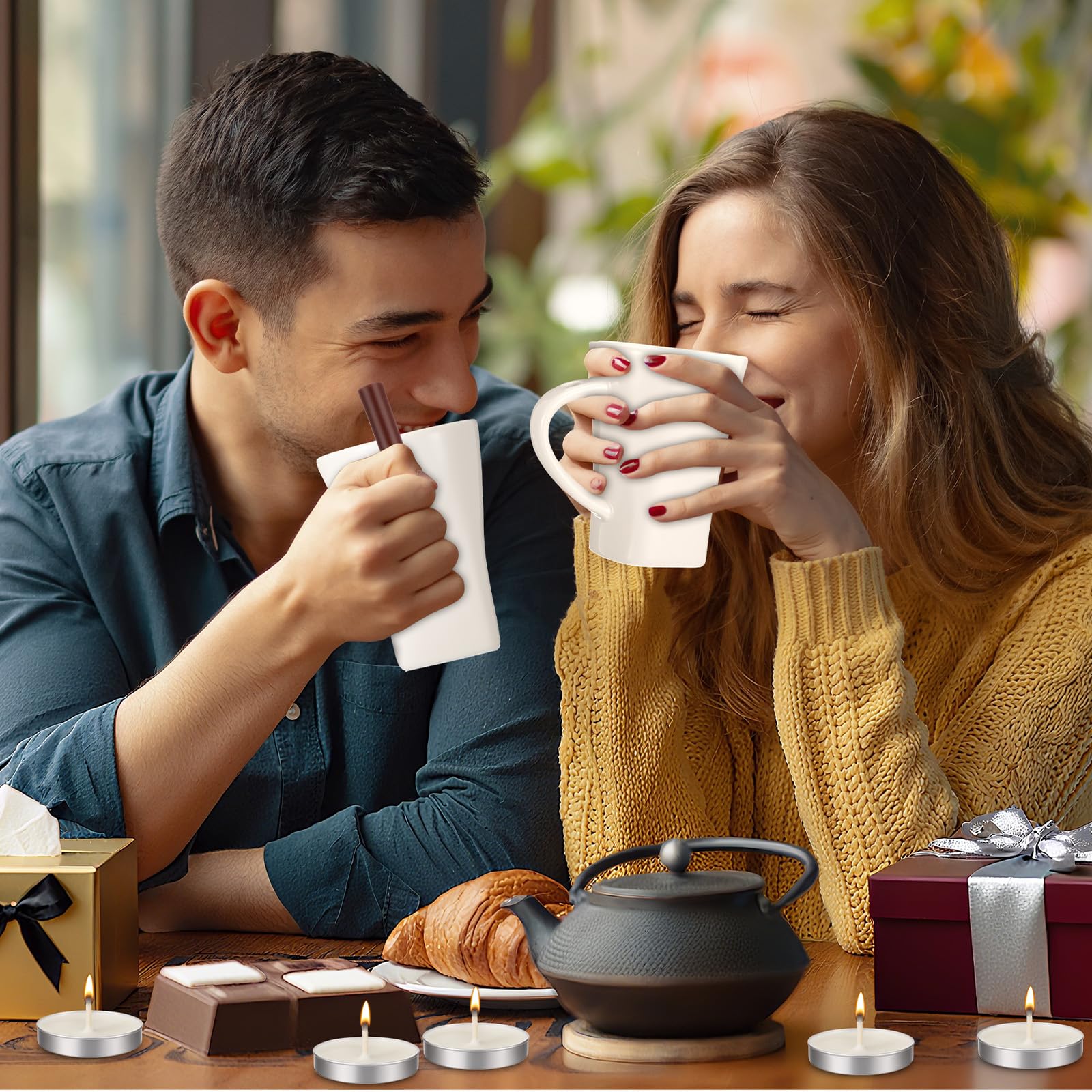 Honeydak fondue cups with built-in tea-light holder to keep toppings warm