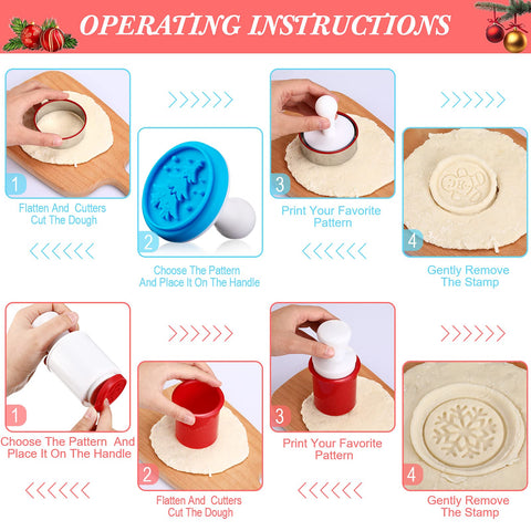 Honeydak plastic press handles provide easy stamping with a comfortable grip.