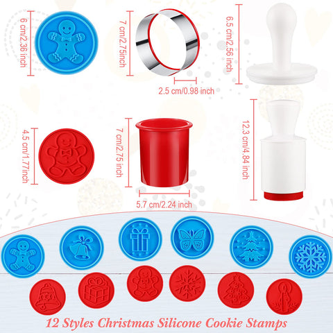 Honeydak round cookie cutters included for precise shapes and consistent cookies.