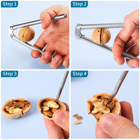 Honeydak shell cracker in stainless steel for efficient crab and lobster cracking.