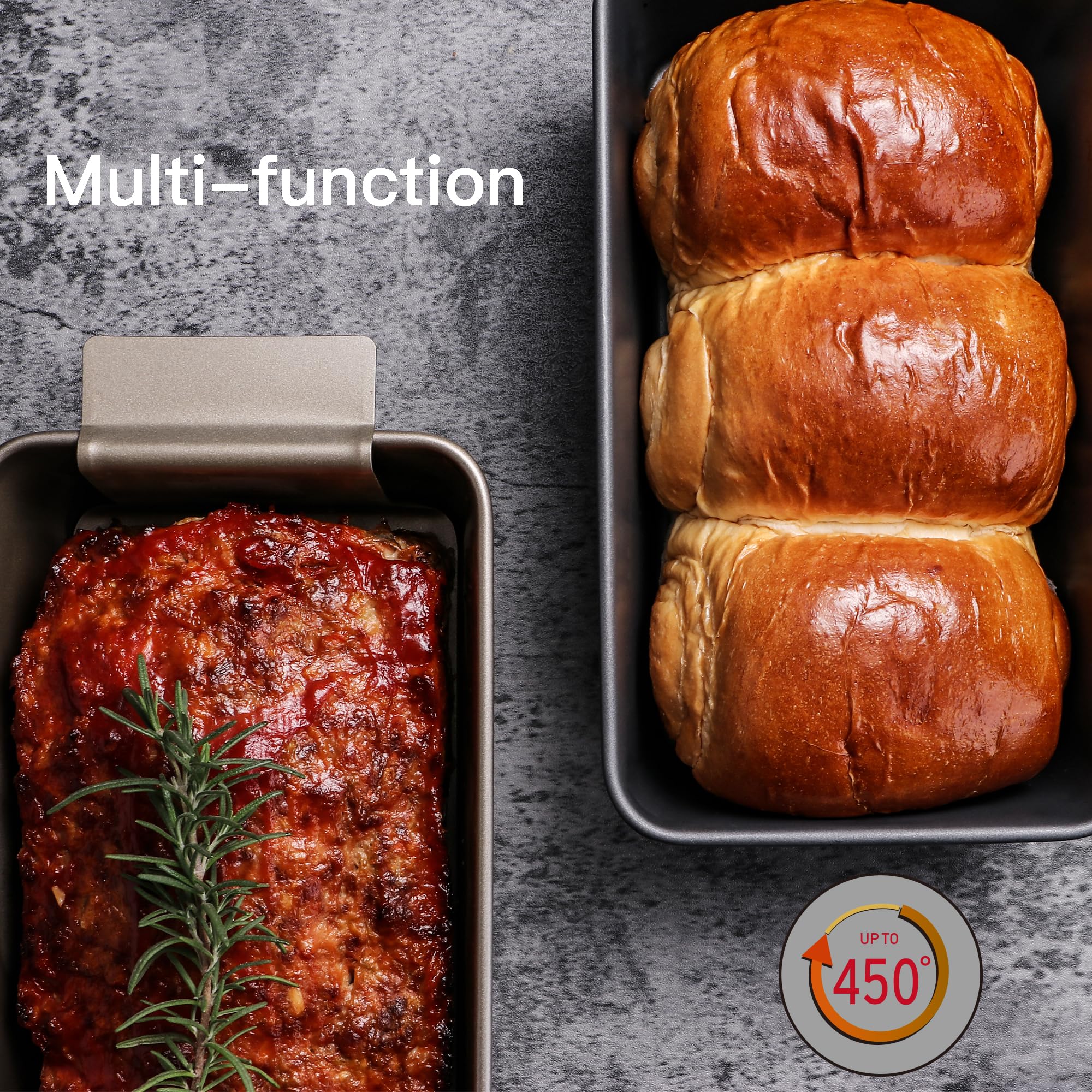 HONGBAKE chemical-free non-stick coating helps easy release and simple cleanup.