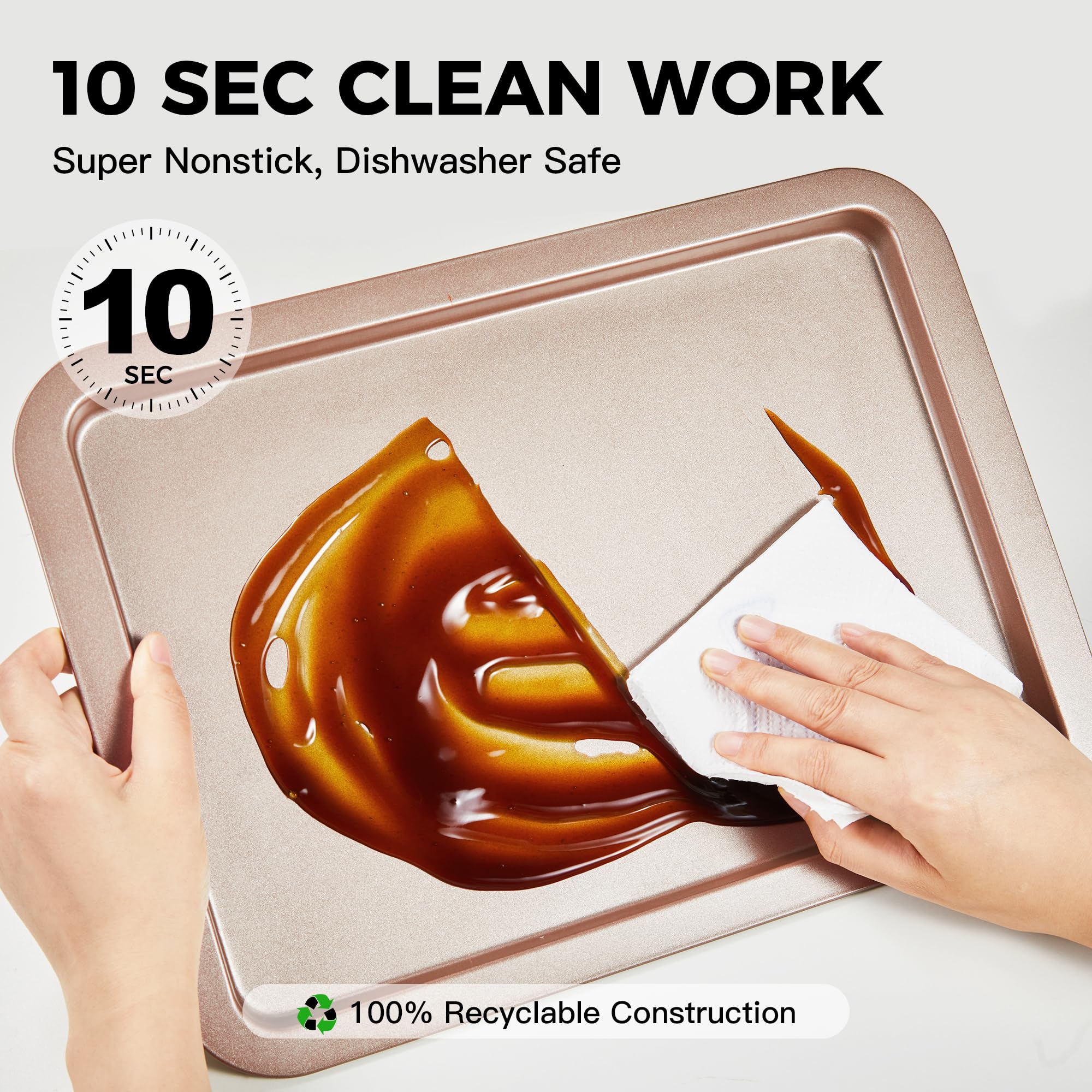HONGBAKE dishwasher-safe bakeware for easy cleanup