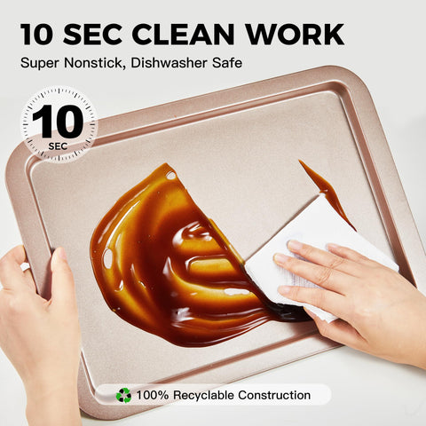HONGBAKE dishwasher-safe bakeware for easy cleanup