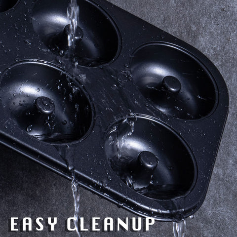 Effortless cleanup with HONGBAKE donut pan and nonstick surface