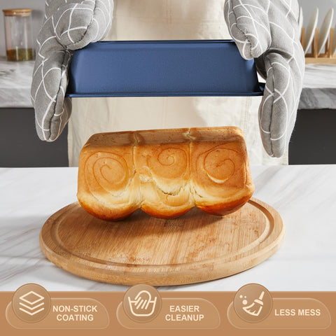 HONGBAKE heavy-gauge carbon steel ensures even heat distribution.