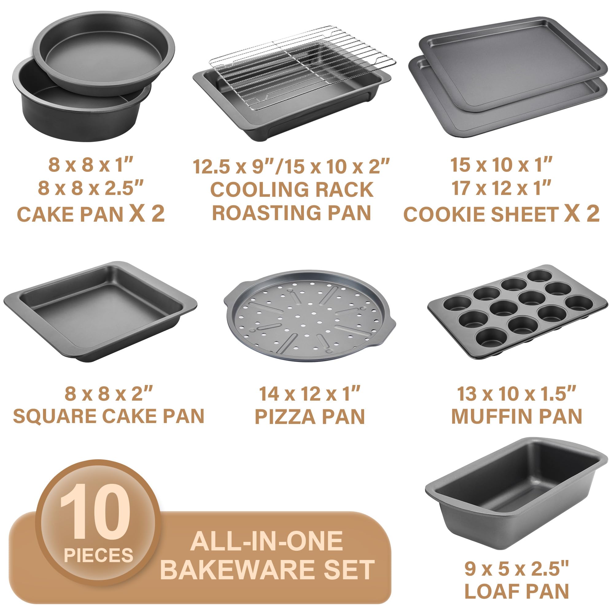 HONGBAKE jelly roll pan for layered sheet cakes and decorations