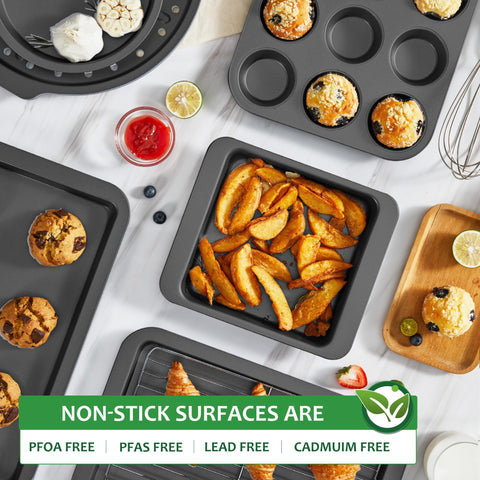 HONGBAKE muffin pan ensures even cupcakes