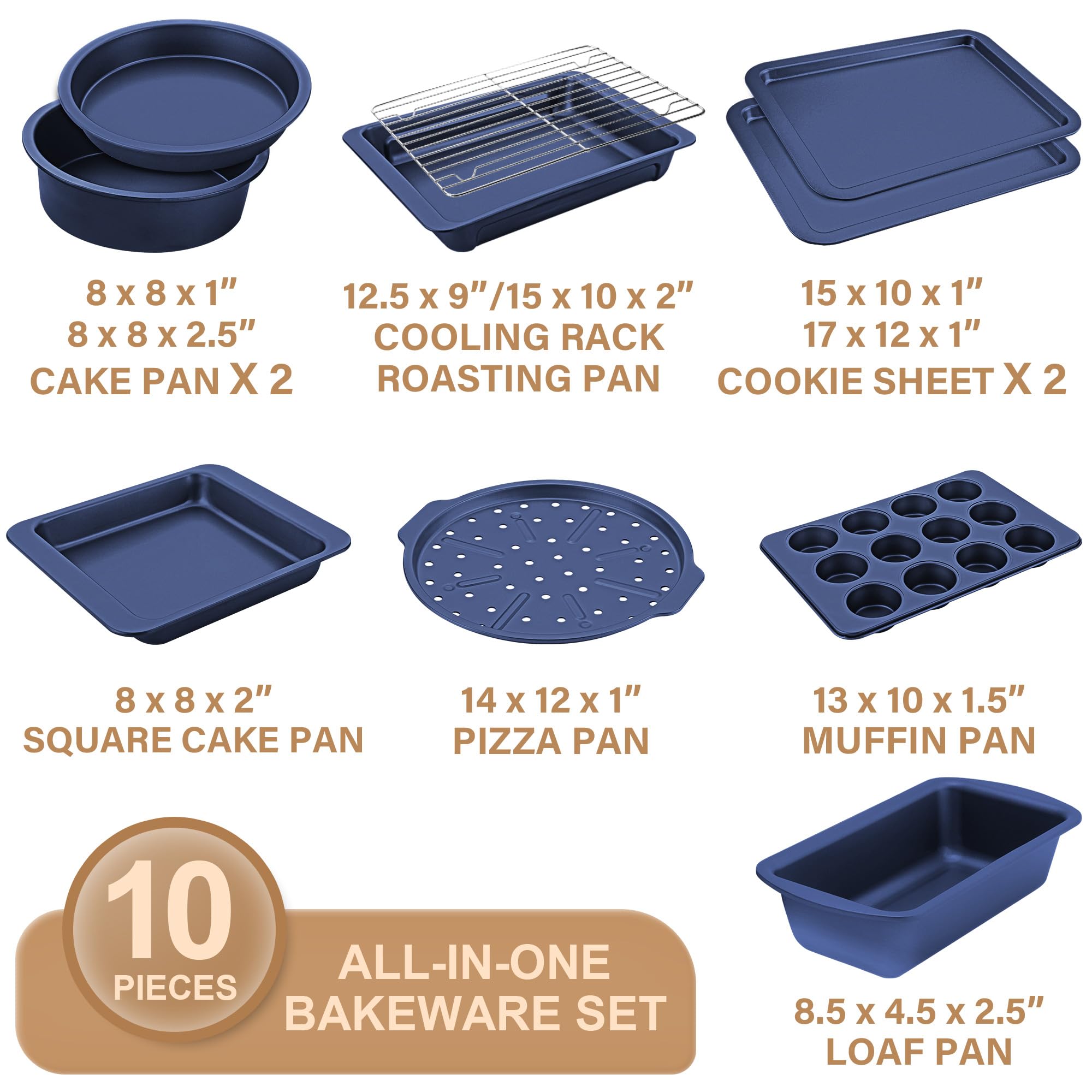 HONGBAKE nonstick coating free from PFOA BPA and PTFE for easy release.