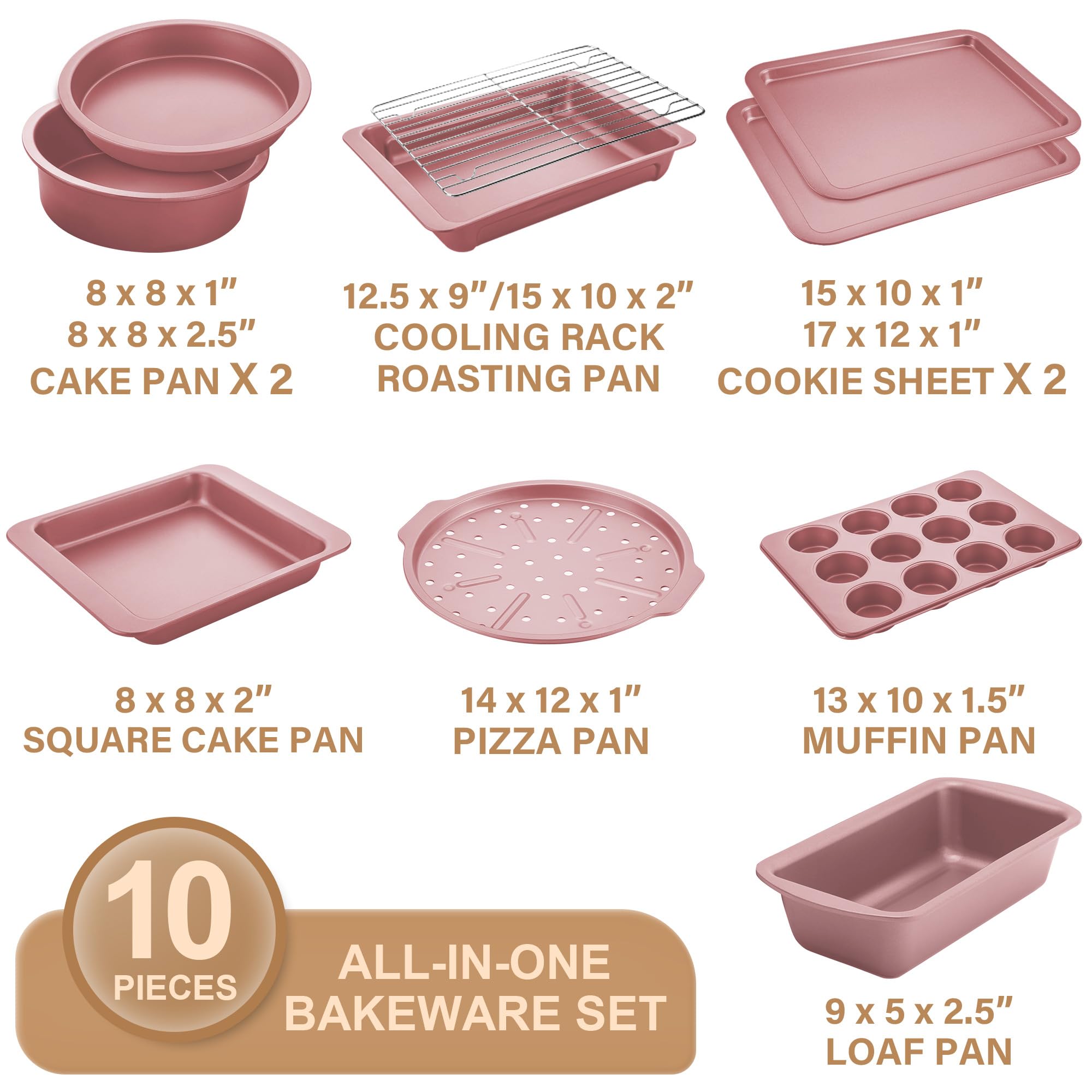 HONGBAKE PTFE-free nonstick coating promotes easy release and quick cleaning