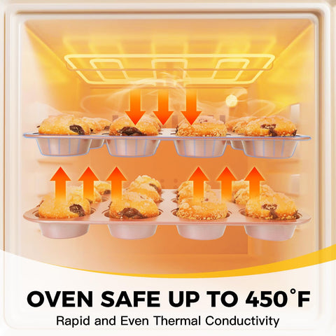 HONGBAKE oven-safe up to 450°F supports everyday baking needs