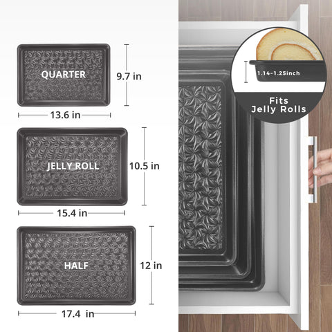 Hongbake oven trays set versatile for baking and roasting tasks