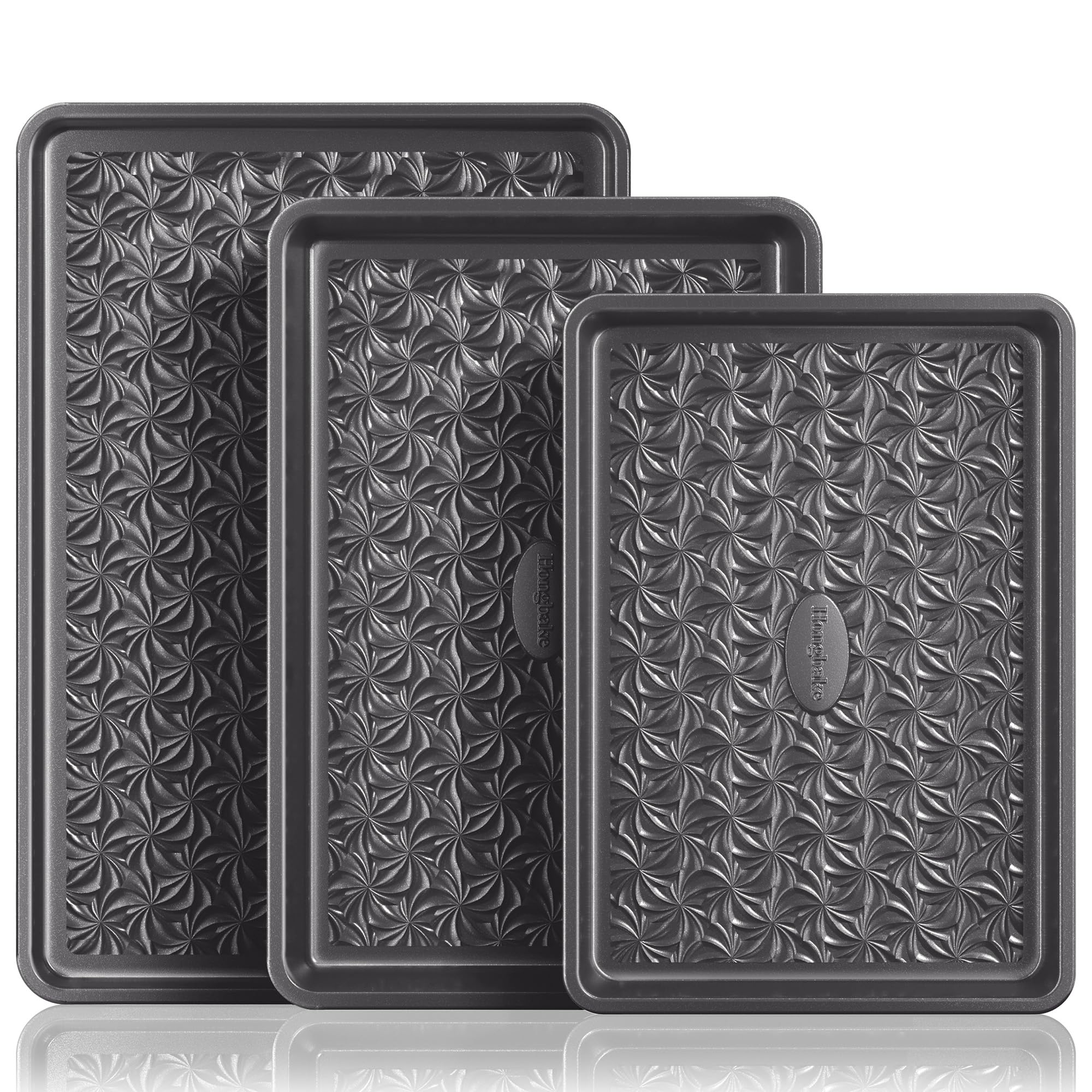 Hongbake quarter-sheet pan with sturdy build for even browning and easy release