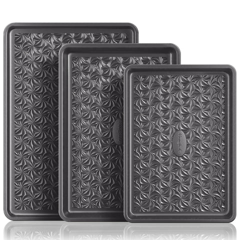 Hongbake quarter-sheet pan with sturdy build for even browning and easy release
