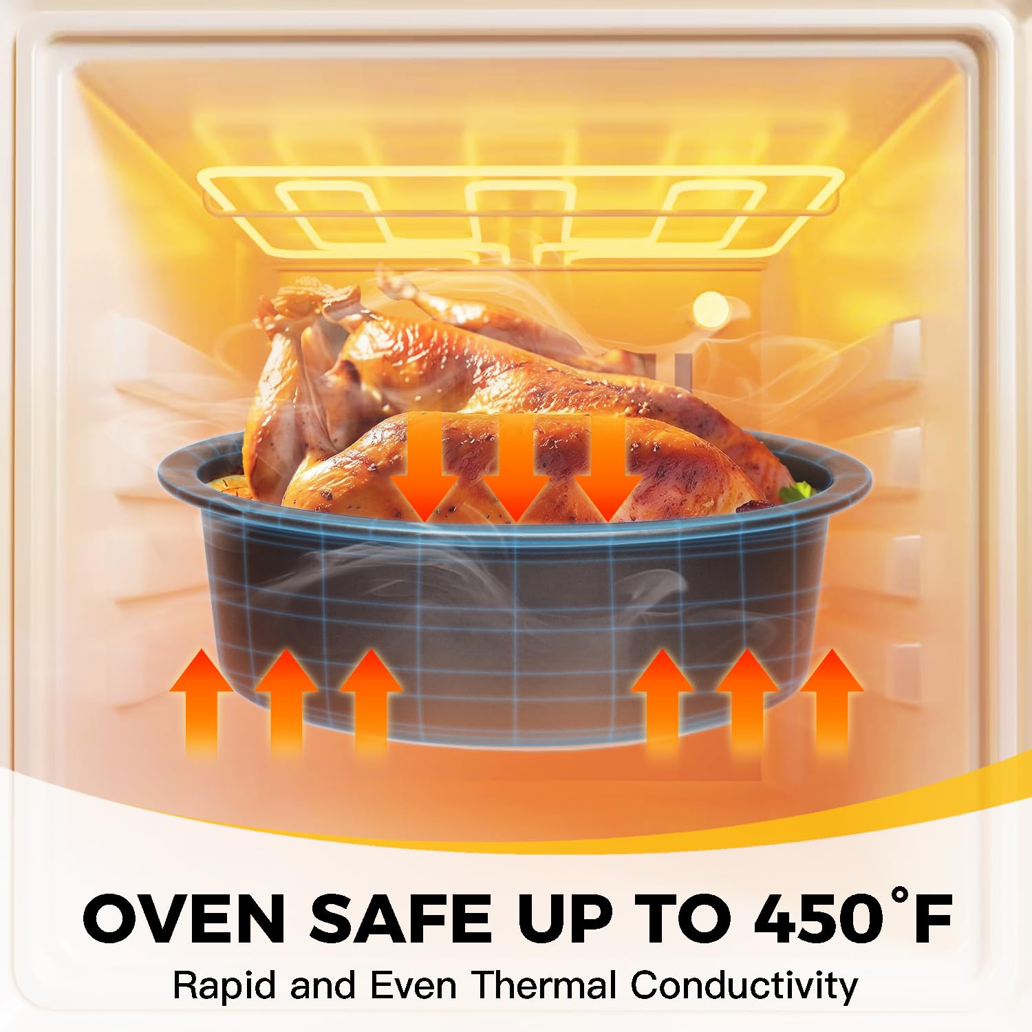 HONGBAKE flat bottom pans provide stable baking without clutter
