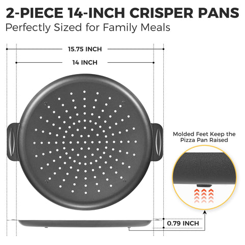 HONGBAKE rust-free pizza pan with durable coating resists wear