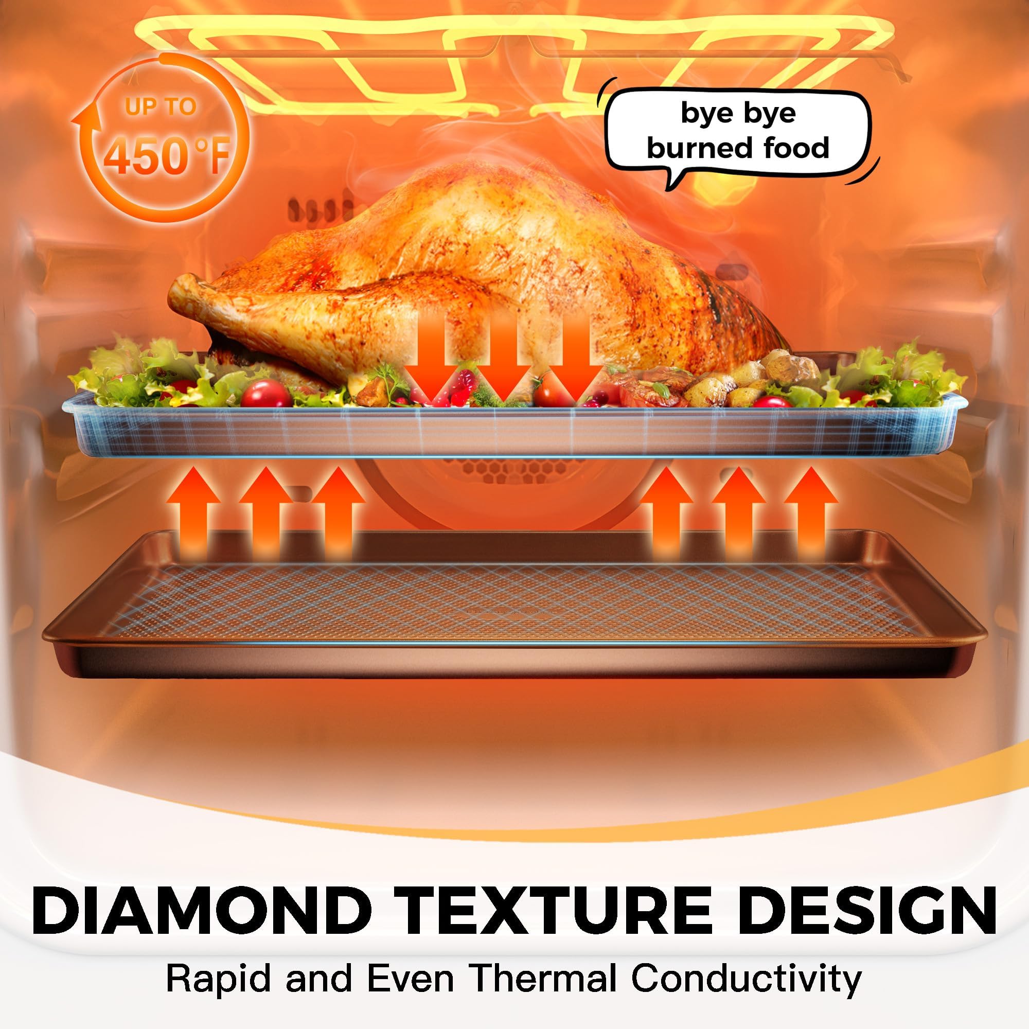 HONGBAKE square cake pan with nonstick release and reliable performance.