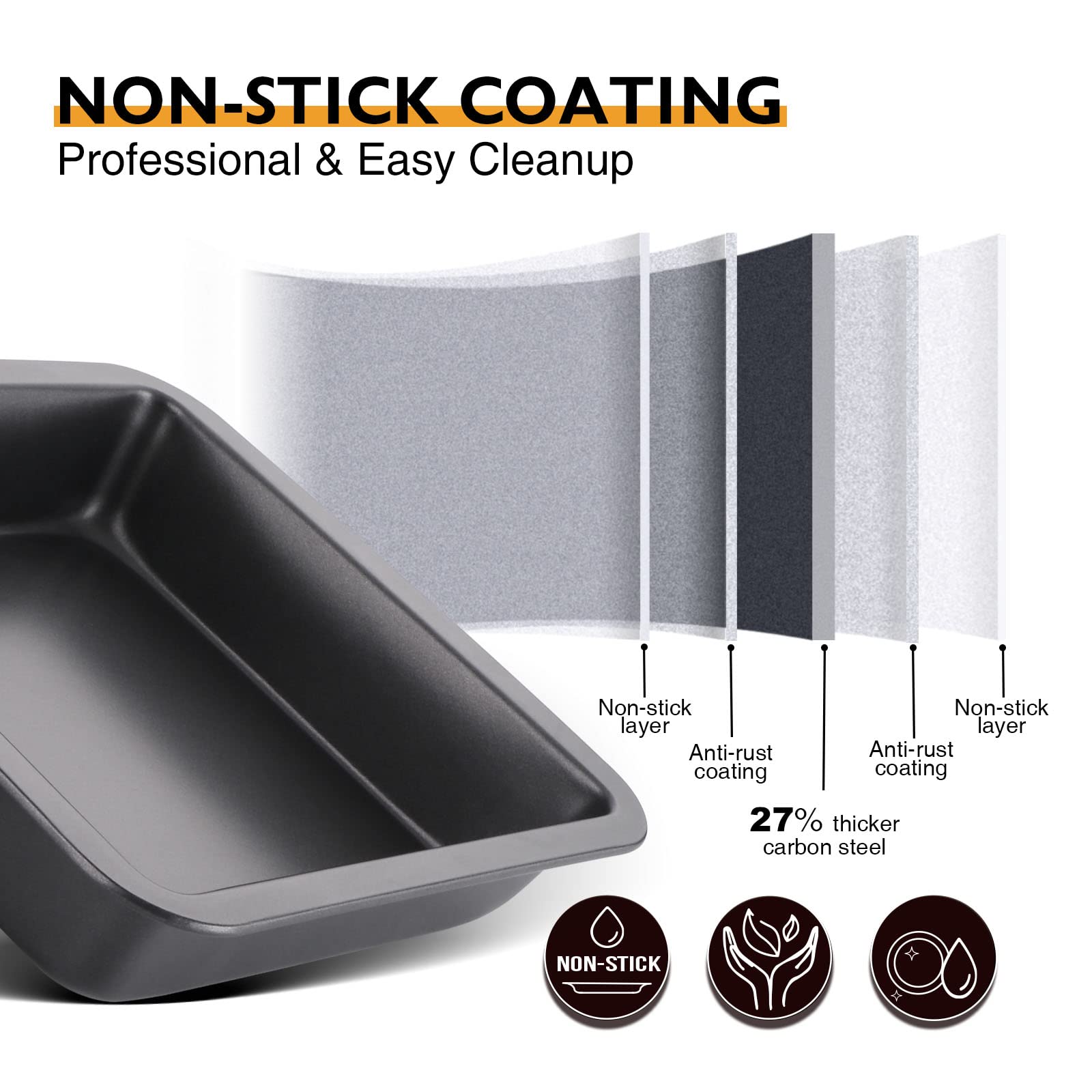 HONGBAKE stackable design helps tidy storage when not in use.
