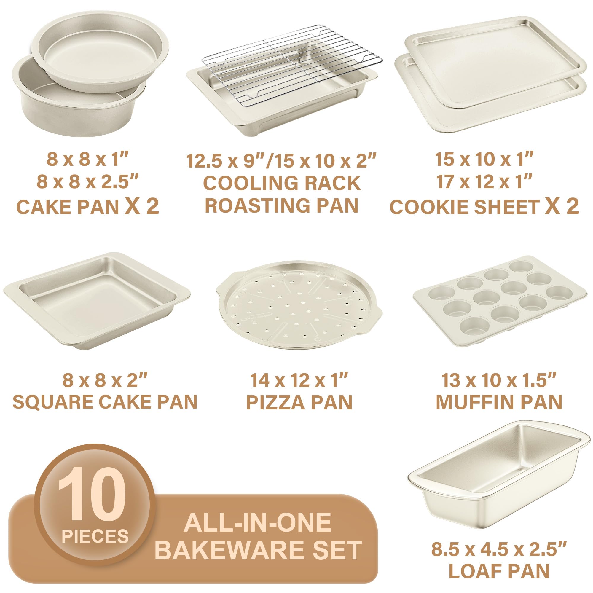 HONGBAKE stackable design keeps trays organized and saves cabinet space.