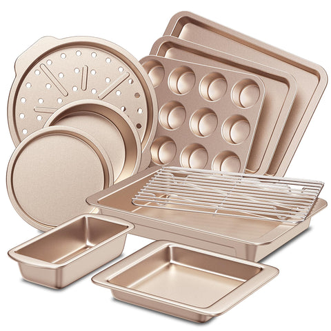 Hongbake bakeware with wide grips for secure handling and easy lifting.