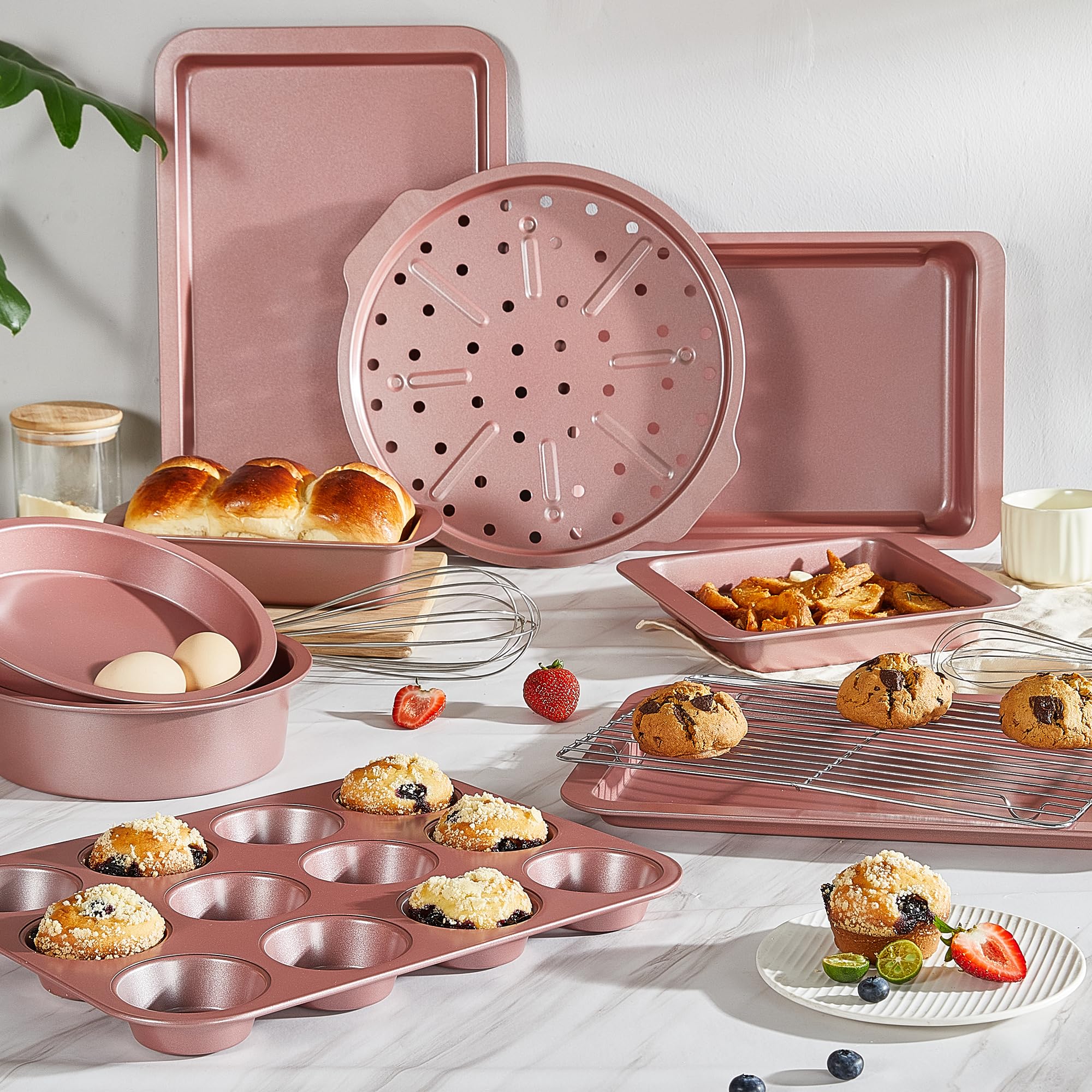 HONGBAKE wide-grips design eases handling hot pans