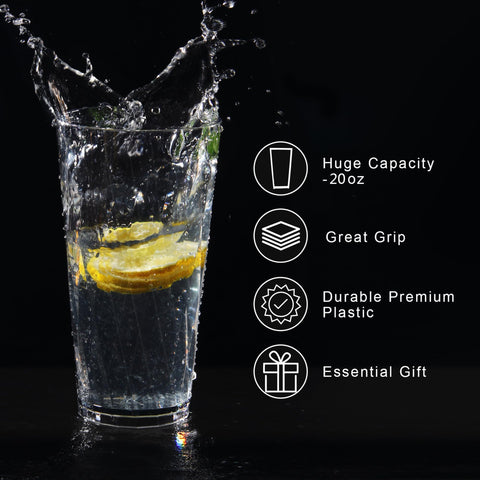 Hongboli dishwasher-safe plastic glasses easy cleanup.