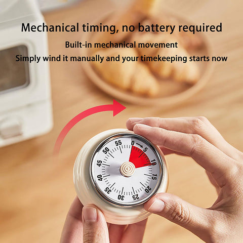 Hongjie timer mounted on a fridge for easy access during meal prep