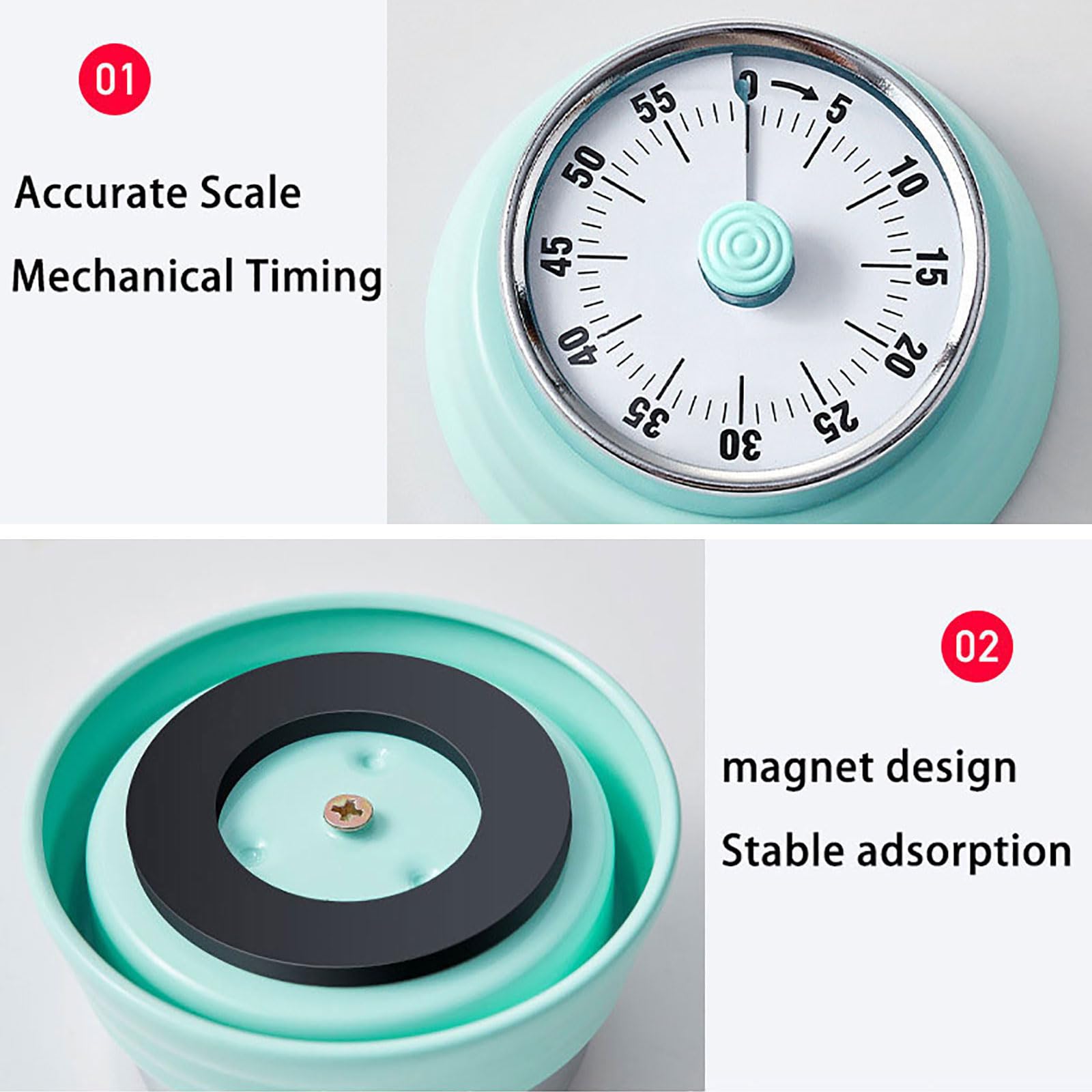 Hongjie timer wind mechanism for battery-free operation