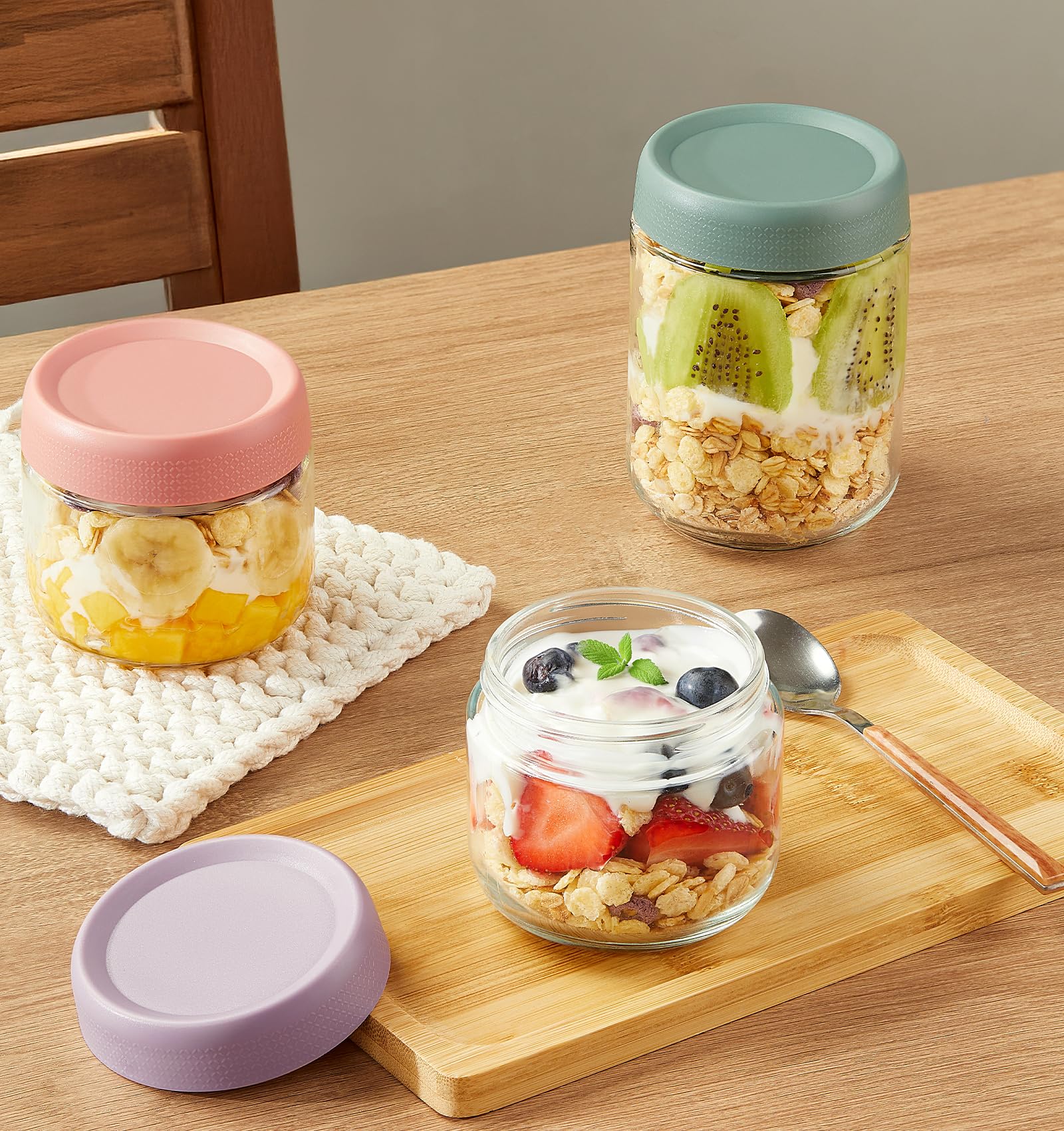 Hongqu US 9 pack 4oz jar ideal for condiments and samples.