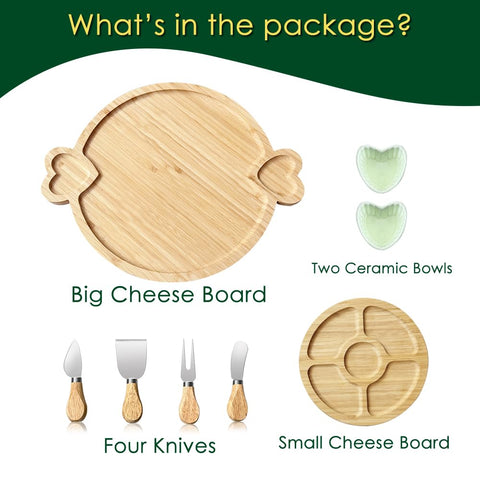 Hongsane Bamboo Board 15.3 by 12.5 inches for generous entertaining platters.